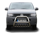 STAINLESS STEEL BULLBAR WITH SKID PLATE SUITABLE FOR VW T5 (2003-2015)