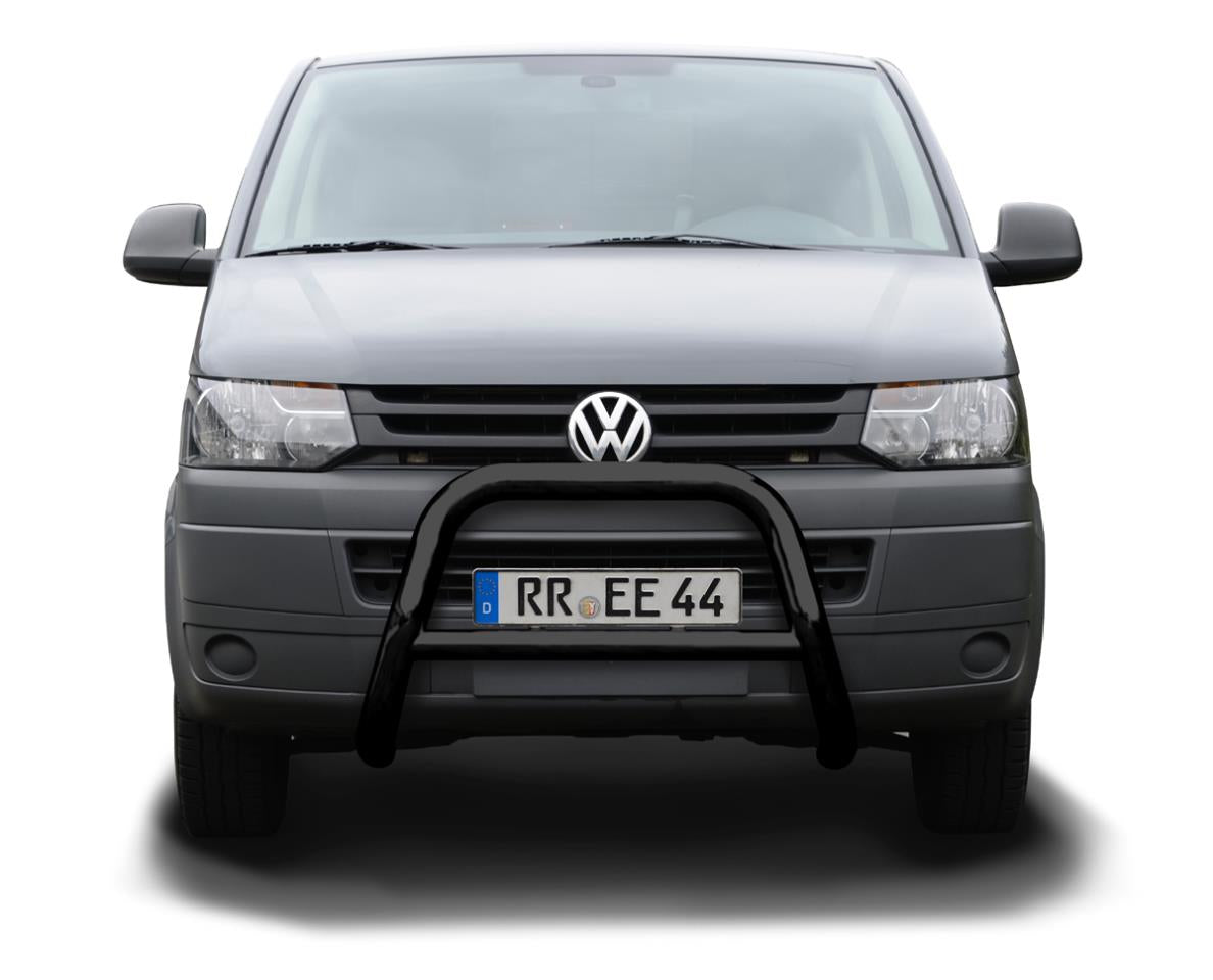 BLACK POWDER COATED BULLBAR PLATE SUITABLE FOR VW T5 (2003-2015)