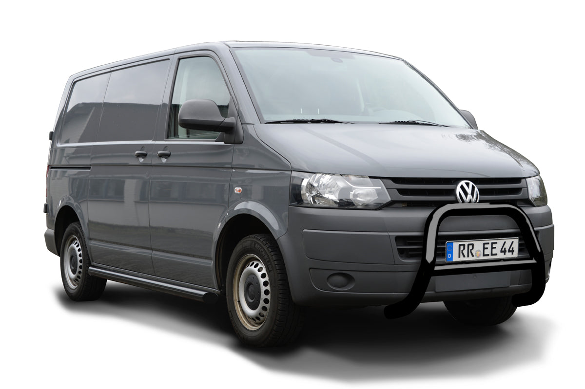 BLACK POWDER COATED BULLBAR PLATE SUITABLE FOR VW T5 (2003-2015)