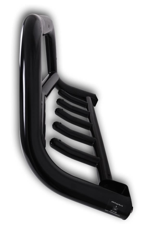 Black powder coated bullbar + underride protection VW Amarok