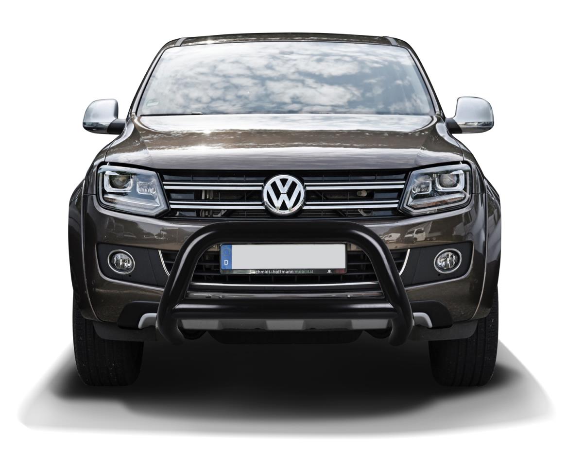 Black powder coated bullbar suitable for VW Amarok (2010-2020)
