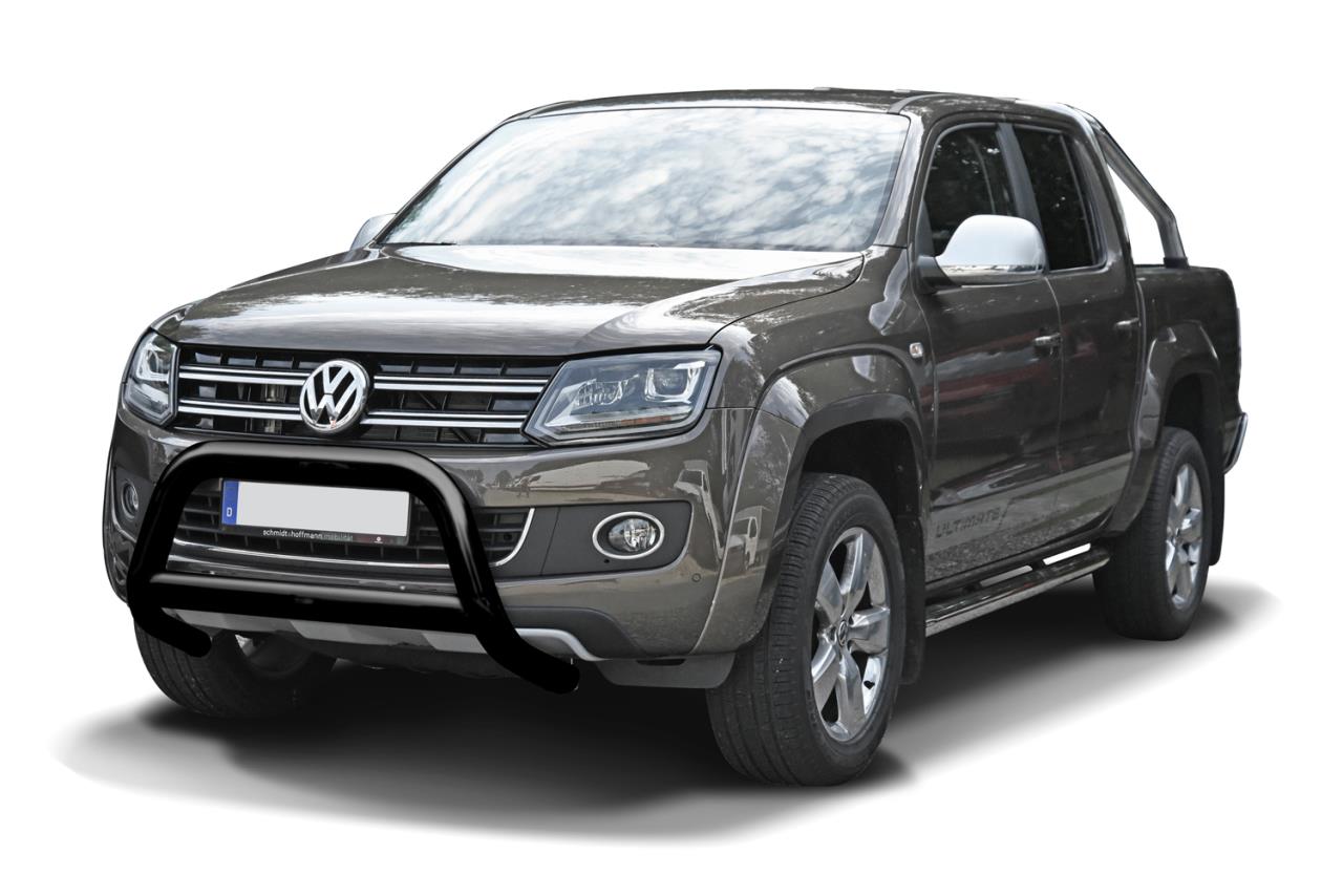 Black powder coated bullbar suitable for VW Amarok (2010-2020)