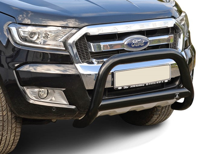 BLACK POWDER COATED BULLBAR SUITABLE FOR FORD RANGER (2012-2018)