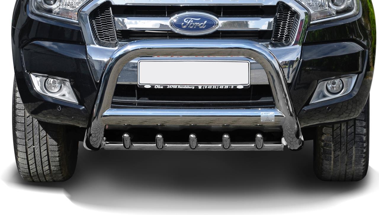 Stainless steel bullbar for Ford Ranger (2012-2018)