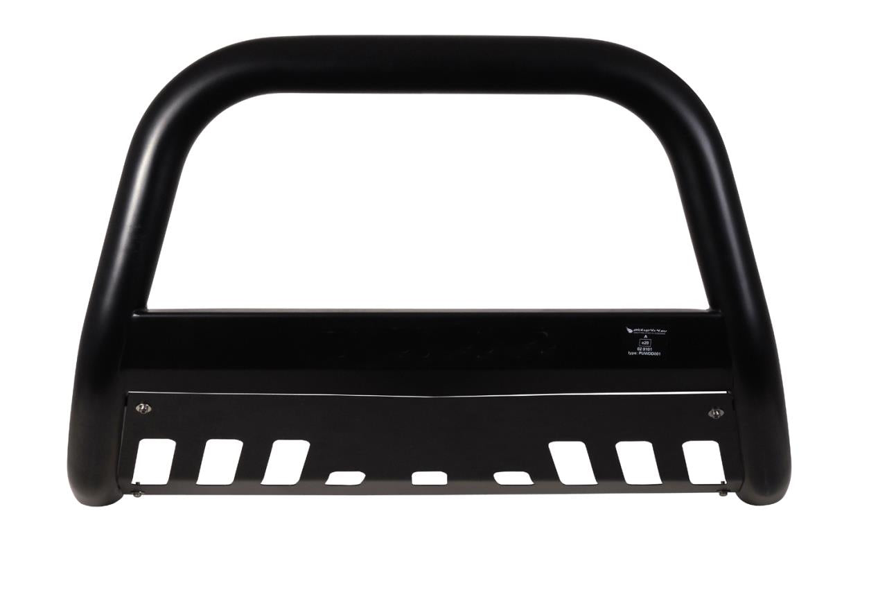 BLACK POWDER COATED BULLBAR WITH SKID PLATE SUITABLE FOR DACIA DUSTER SD (2010-2017)