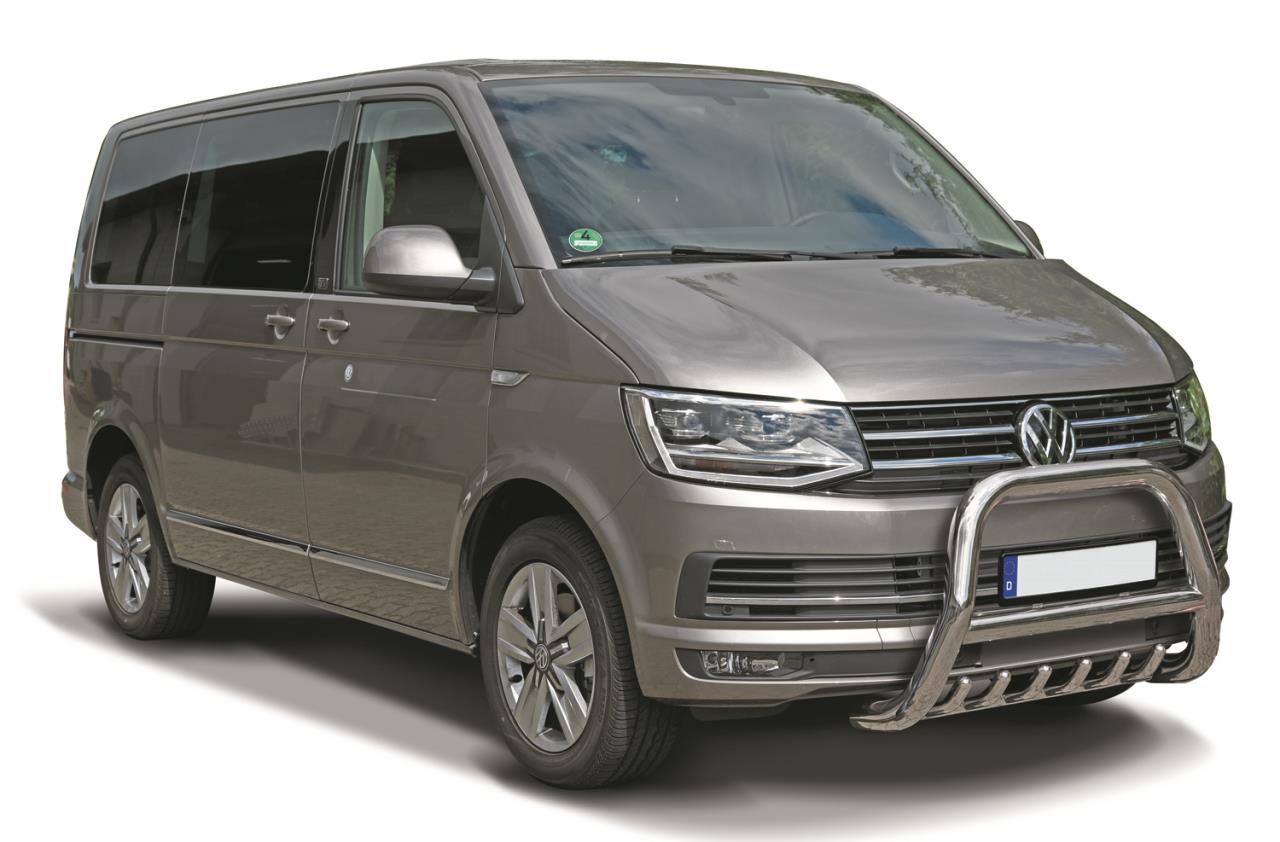 Stainless Steel Bull bar with skid plate suitable for VW T6 (2015-2019)