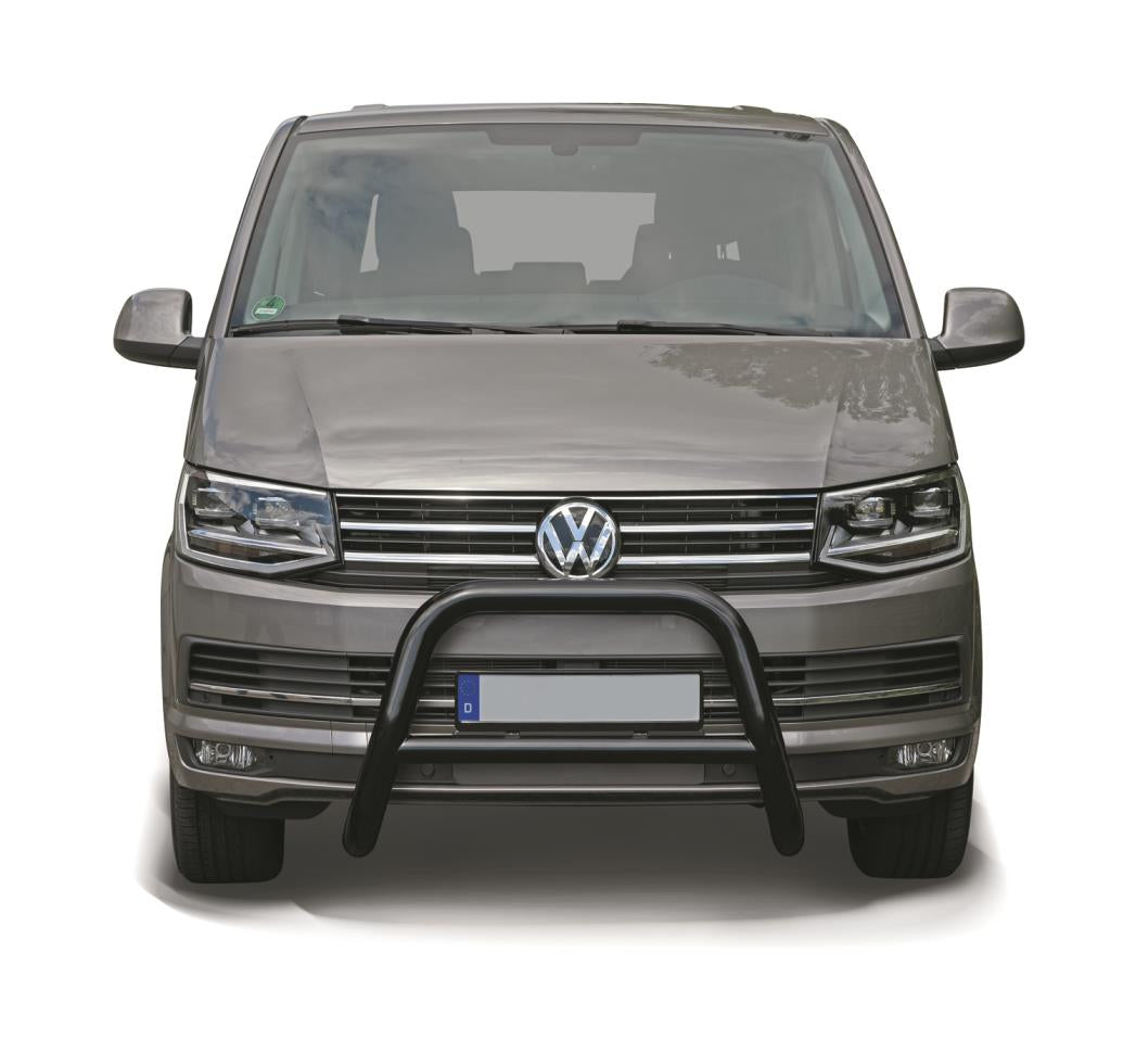 BLACK POWDER COATED BULLBAR PLATE SUITABLE FOR VW T6 (2015-2019)