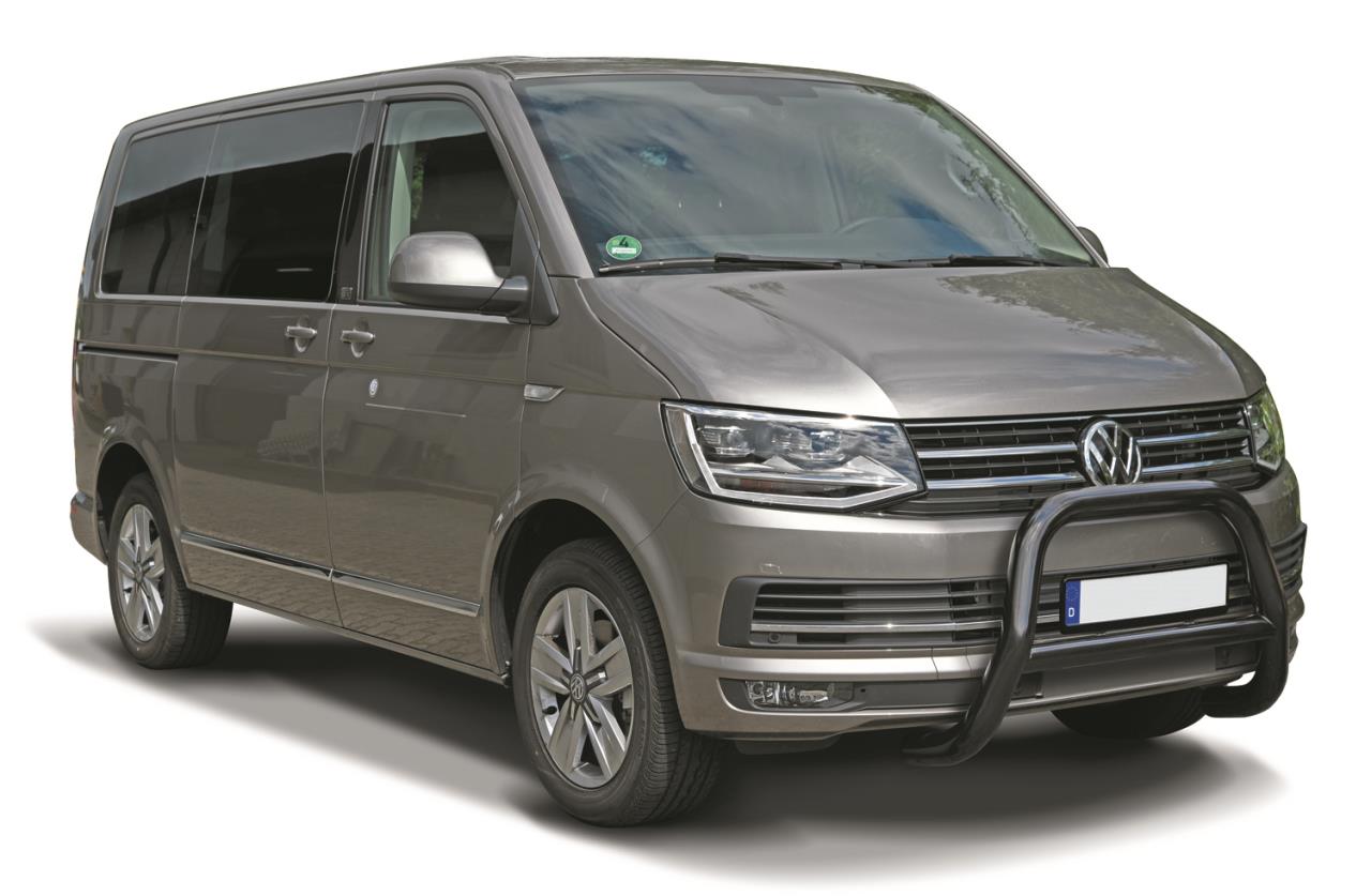 BLACK POWDER COATED BULLBAR PLATE SUITABLE FOR VW T6 (2015-2019)