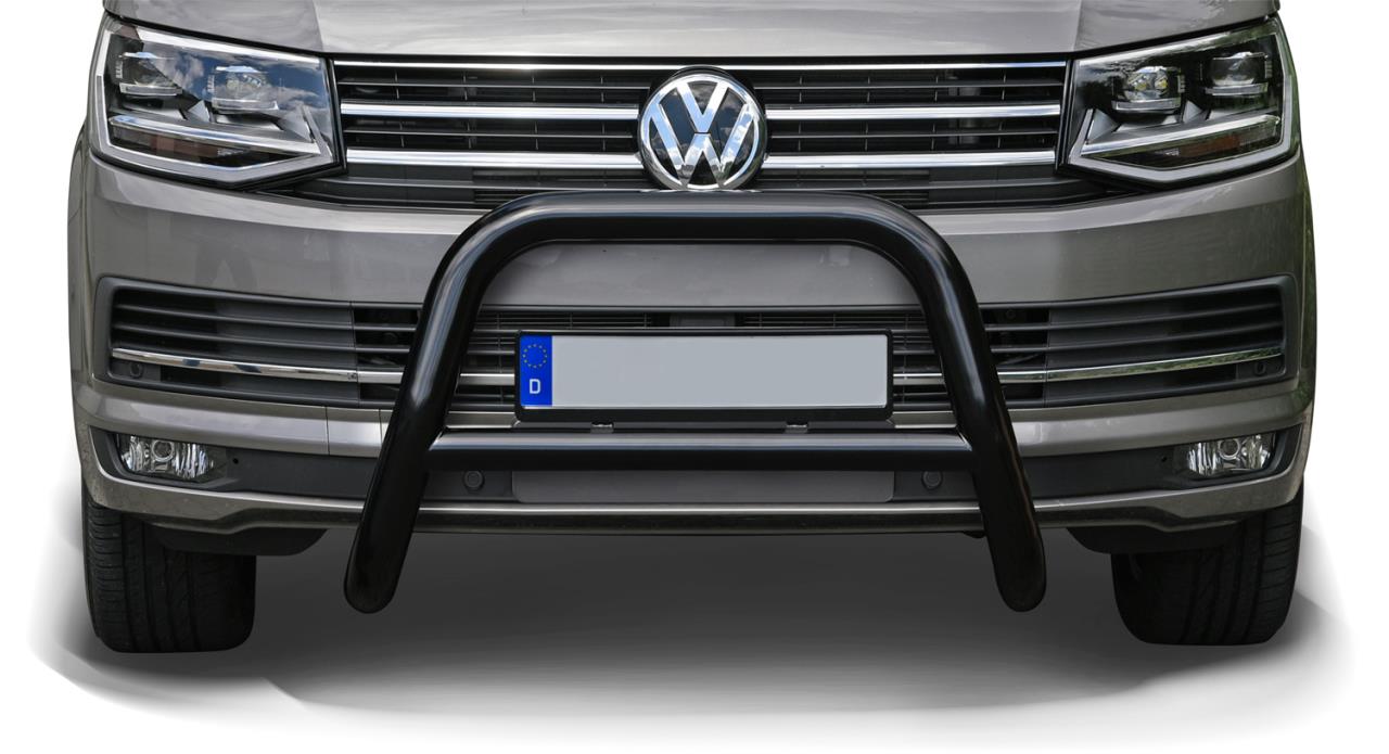BLACK POWDER COATED BULLBAR PLATE SUITABLE FOR VW T6 (2015-2019)