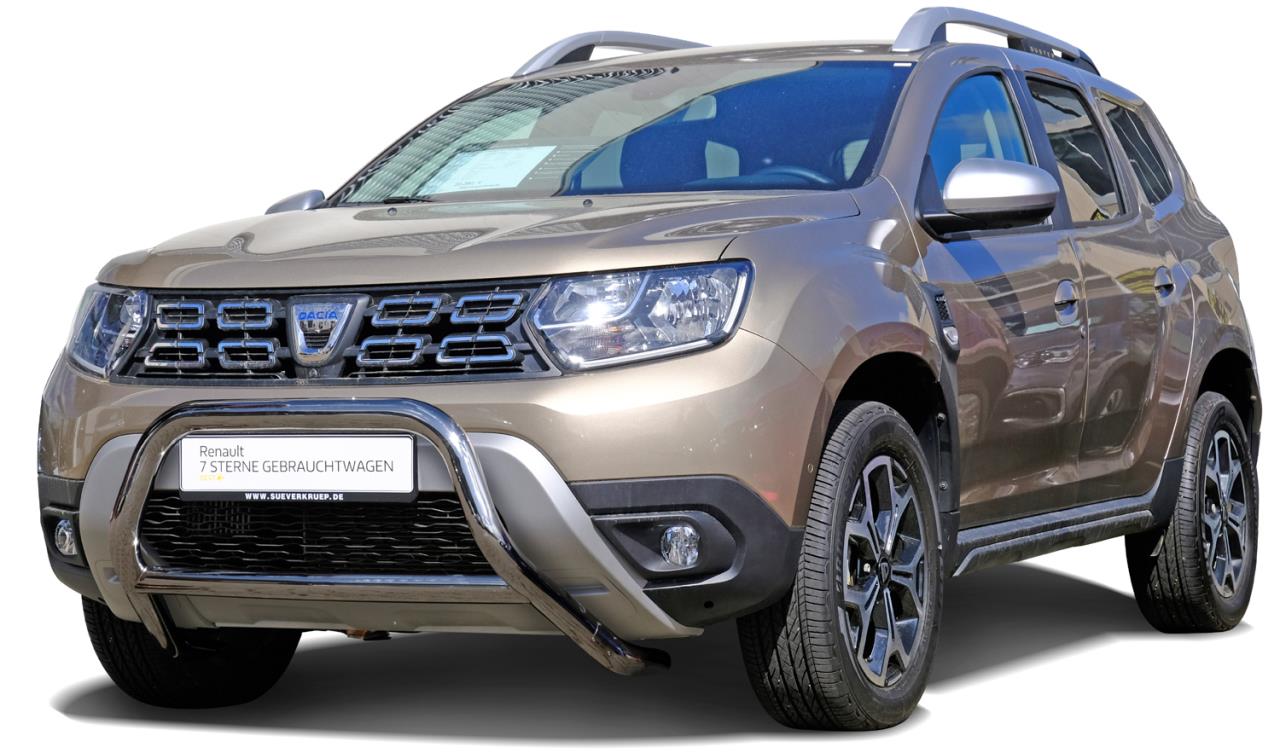 Stainless steel bullbar for Dacia Duster SR (2018-2022)