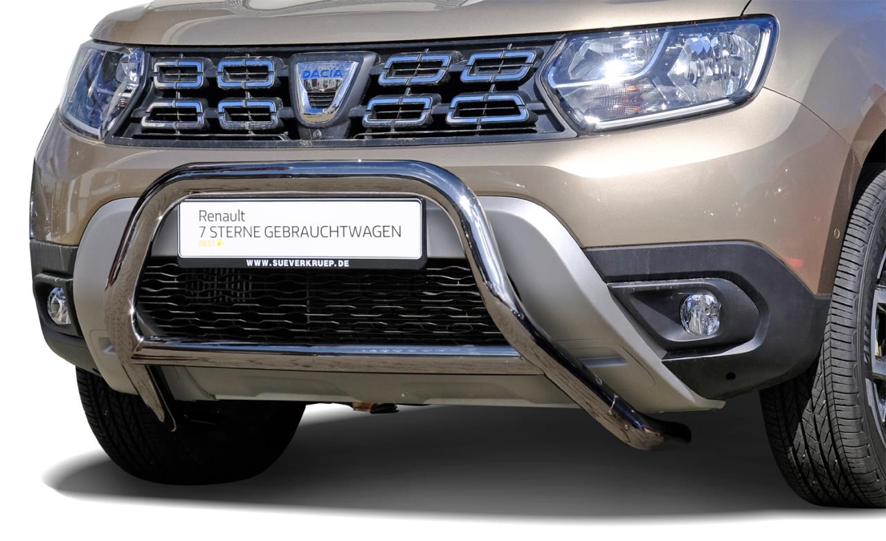 Stainless steel bullbar for Dacia Duster SR (2018-2022)