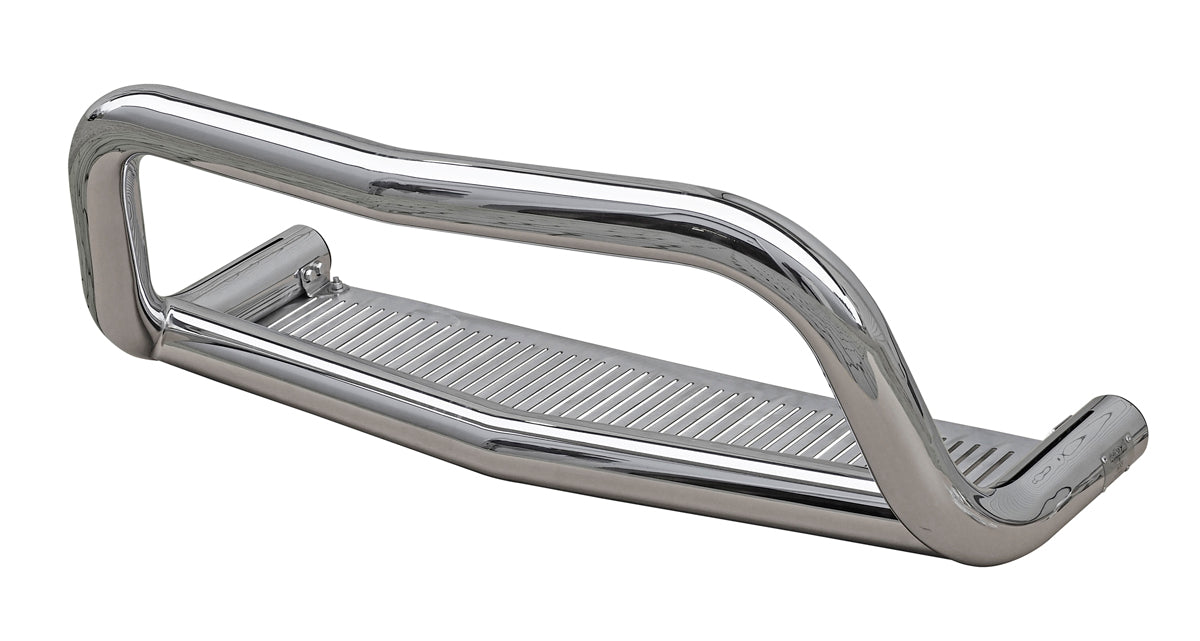 STAINLESS STEEL BULLBAR WITH SKID PLATE SUITABLE FOR MERCEDES-BENZ X-CLASS (2017-2020)