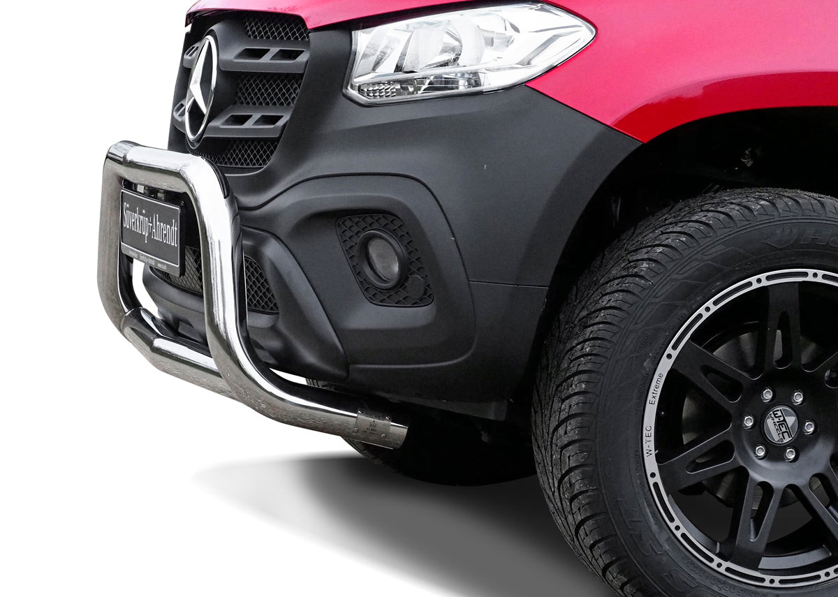 Stainless steel bullbar MB X-Class + EC type approval