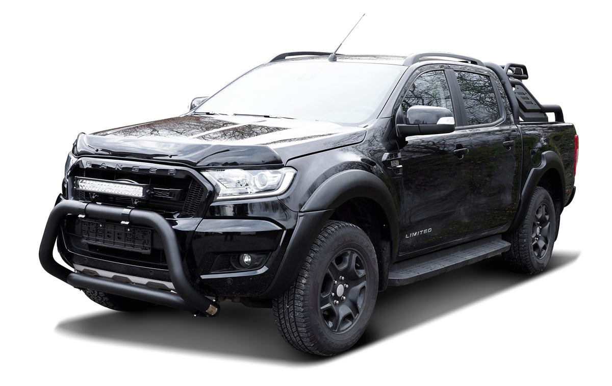 BLACK POWDER COATED BULLBAR SUITABLE FOR FORD RANGER (2012-2018)