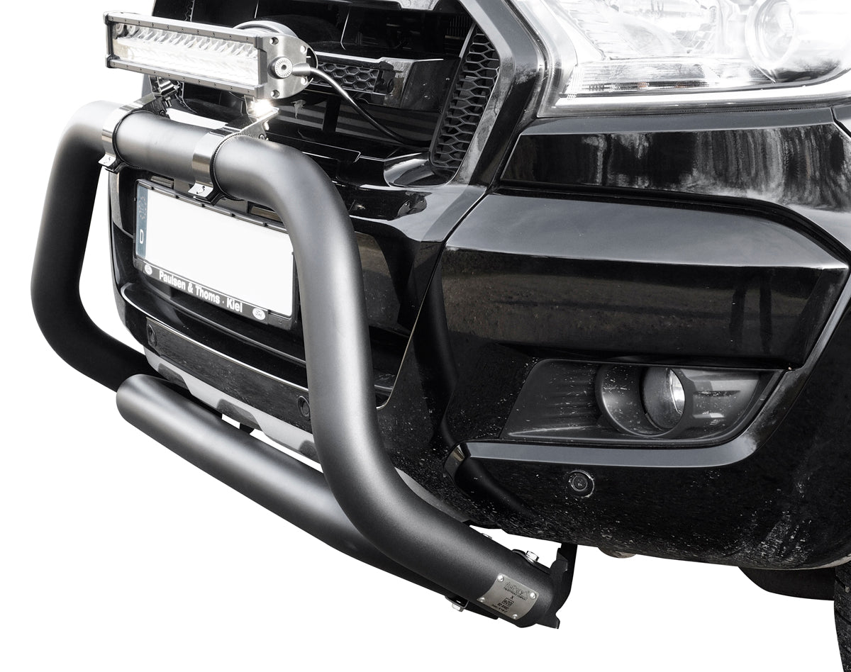 BLACK POWDER COATED BULLBAR SUITABLE FOR FORD RANGER (2012-2018)
