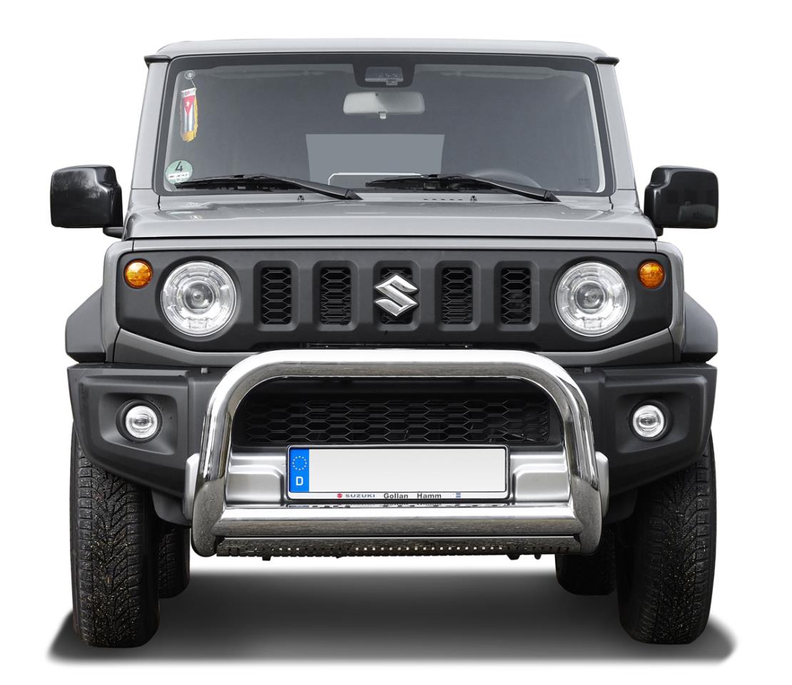 Roestvrijstalen bullbar met skidplate geschikt voor Suzuki Jimny GJ (07/2018-)