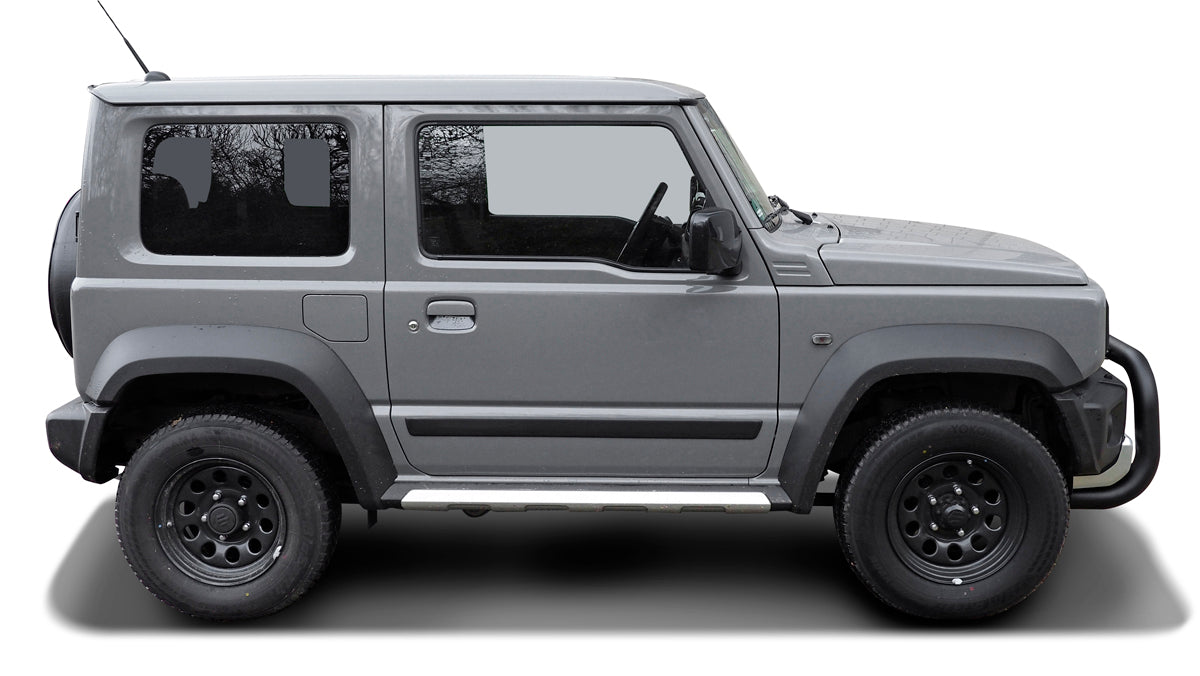 BLACK POWDER COATED BULLBAR WITH SKID PLATE SUITABLE FOR SUZUKI JIMNY GJ (07/2018-)