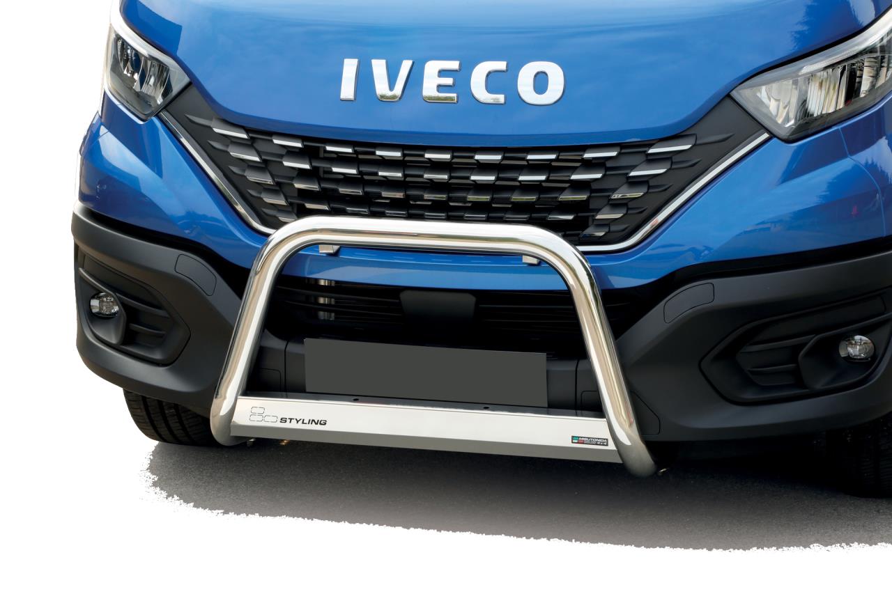 Stainless steel frontbar suitable for Iveco Daily (2019-2023)