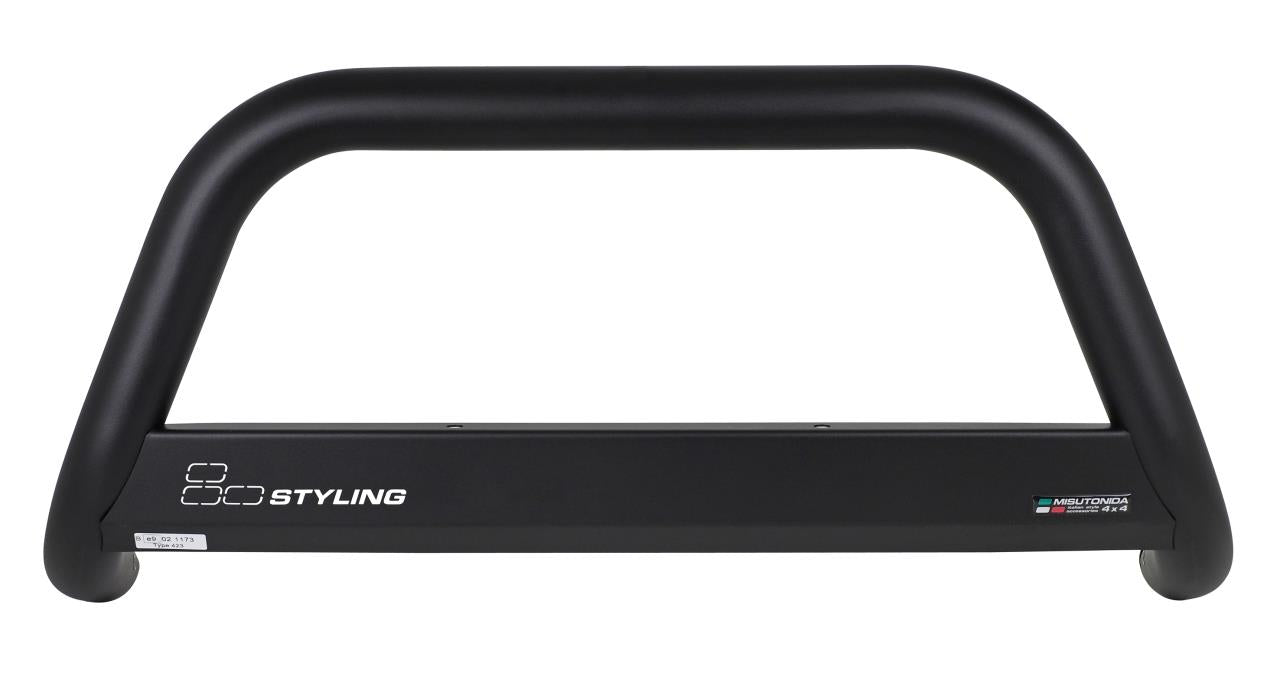 Black powder coated bullbar suitable for Fiat Ducato (2006-2013)