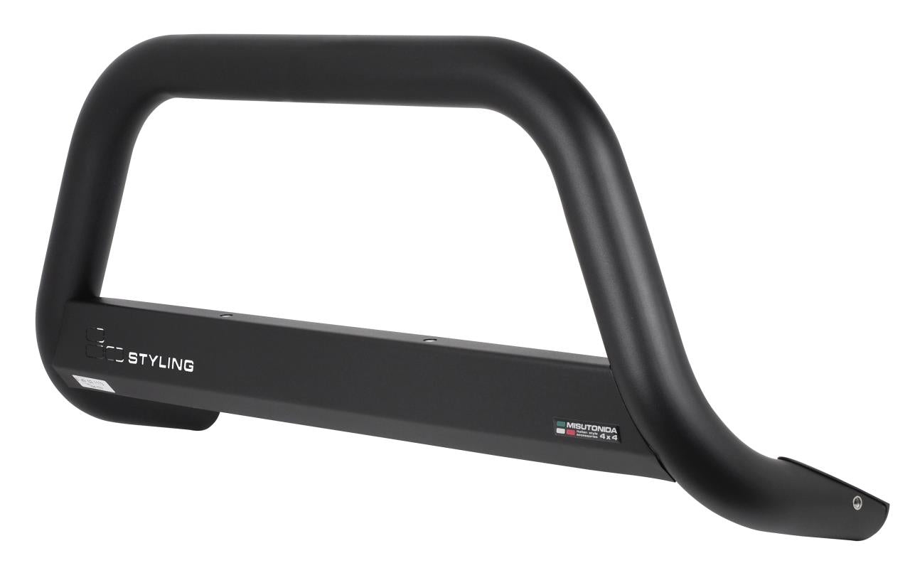 Black powder coated bullbar suitable for Fiat Ducato (2006-2013)