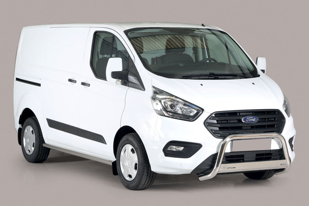 Stainless steel frontbar suitable for Ford Transit Custom (2018-2023)
