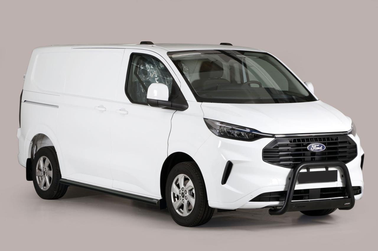 Black front bumper guard Ø 63 mm fits Ford Transit Custom / Tourneo Custom (2024-)