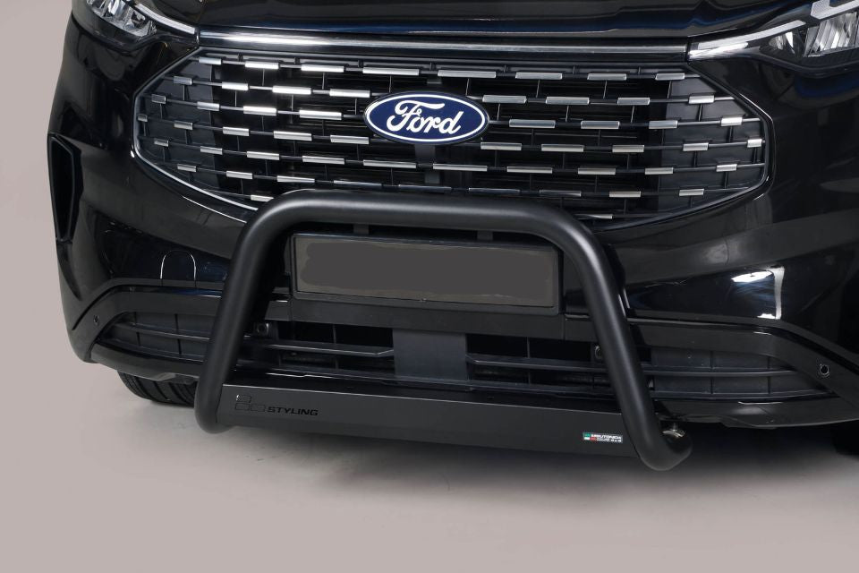 Black front bumper guard Ø 63 mm fits Ford Transit Custom / Tourneo Custom (2024-)