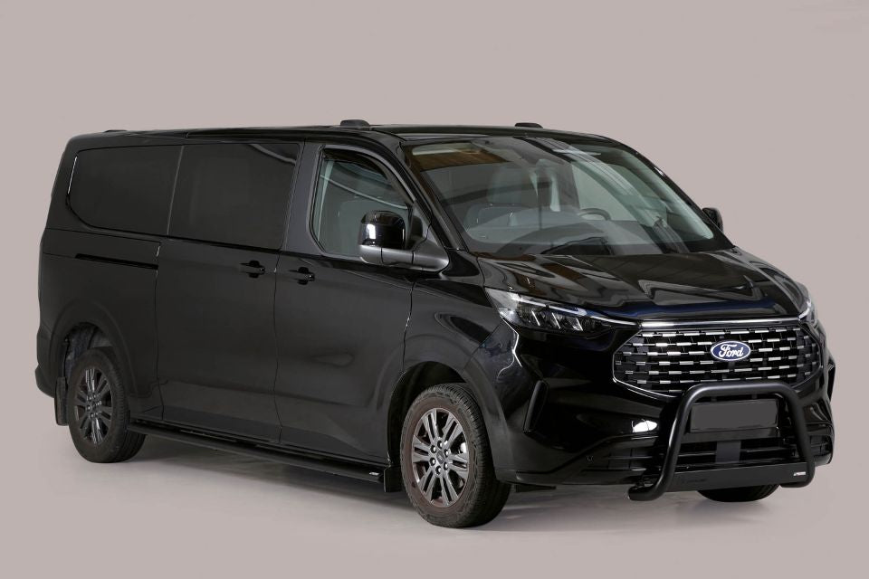 Black front bumper guard Ø 63 mm fits Ford Transit Custom / Tourneo Custom (2024-)