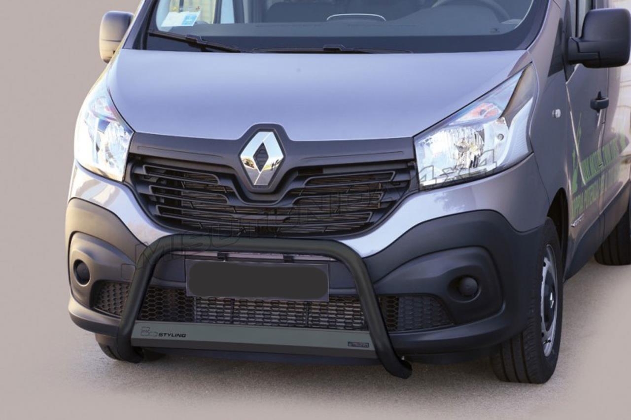 BLACK FRONTBAR SUITABLE FOR RENAULT TRAFIC (2014-2018)