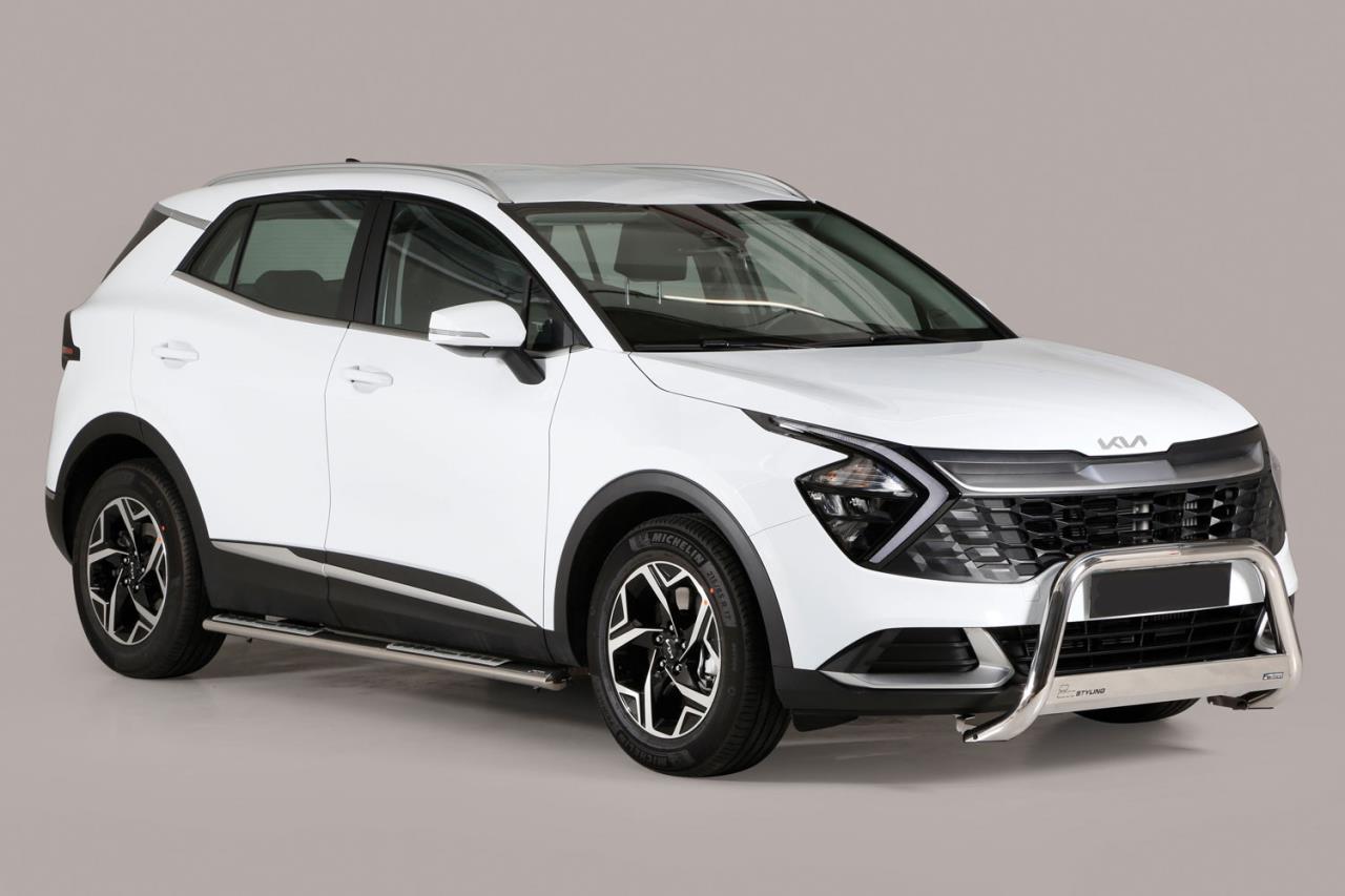 STAINLESS STEEL BULLBAR Ø 63 MM SUITABLE FOR KIA SPORTAGE (2022-)