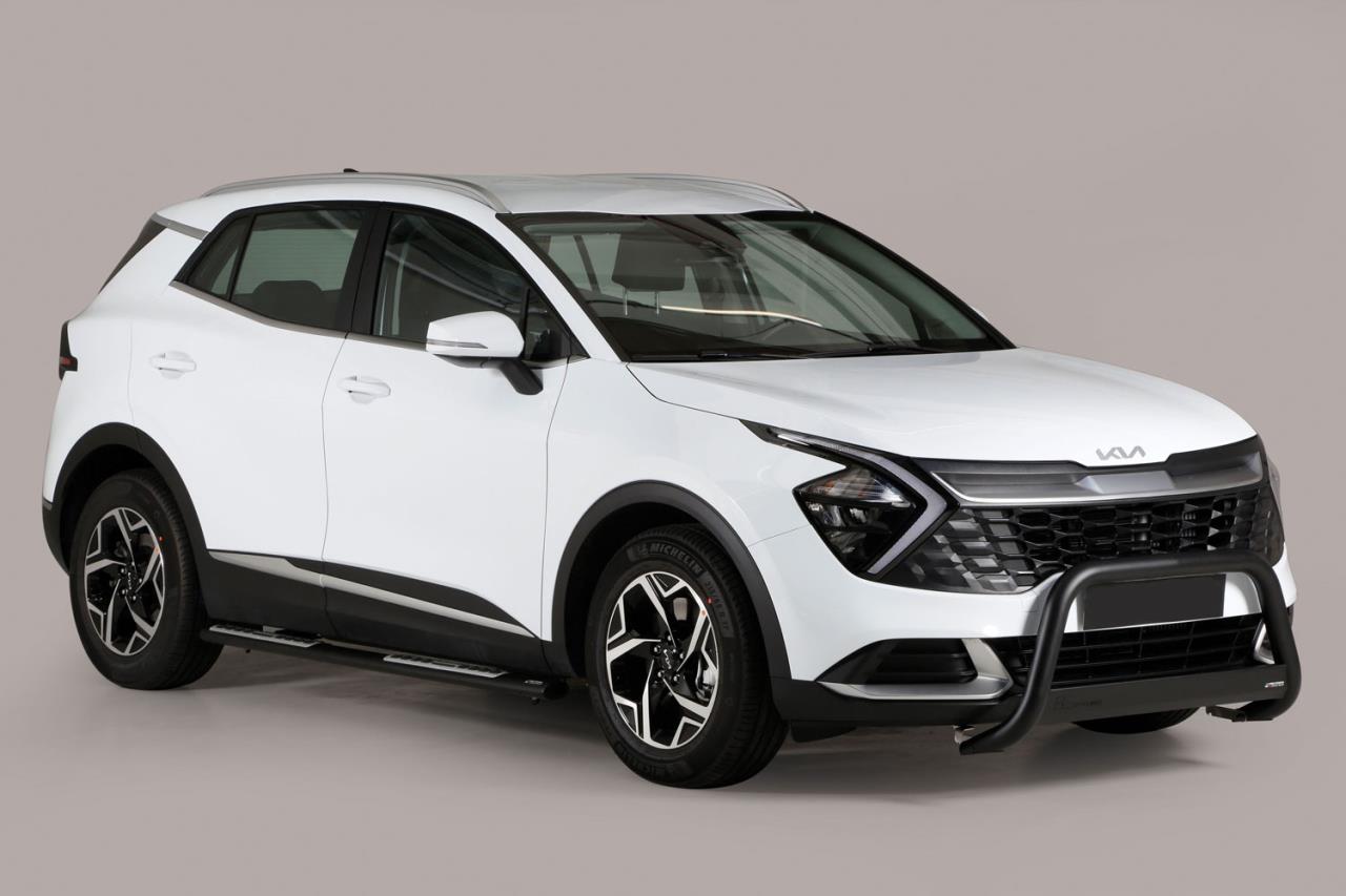 BLACK BULLBAR Ø 63 MM SUITABLE FOR KIA SPORTAGE (2022-)