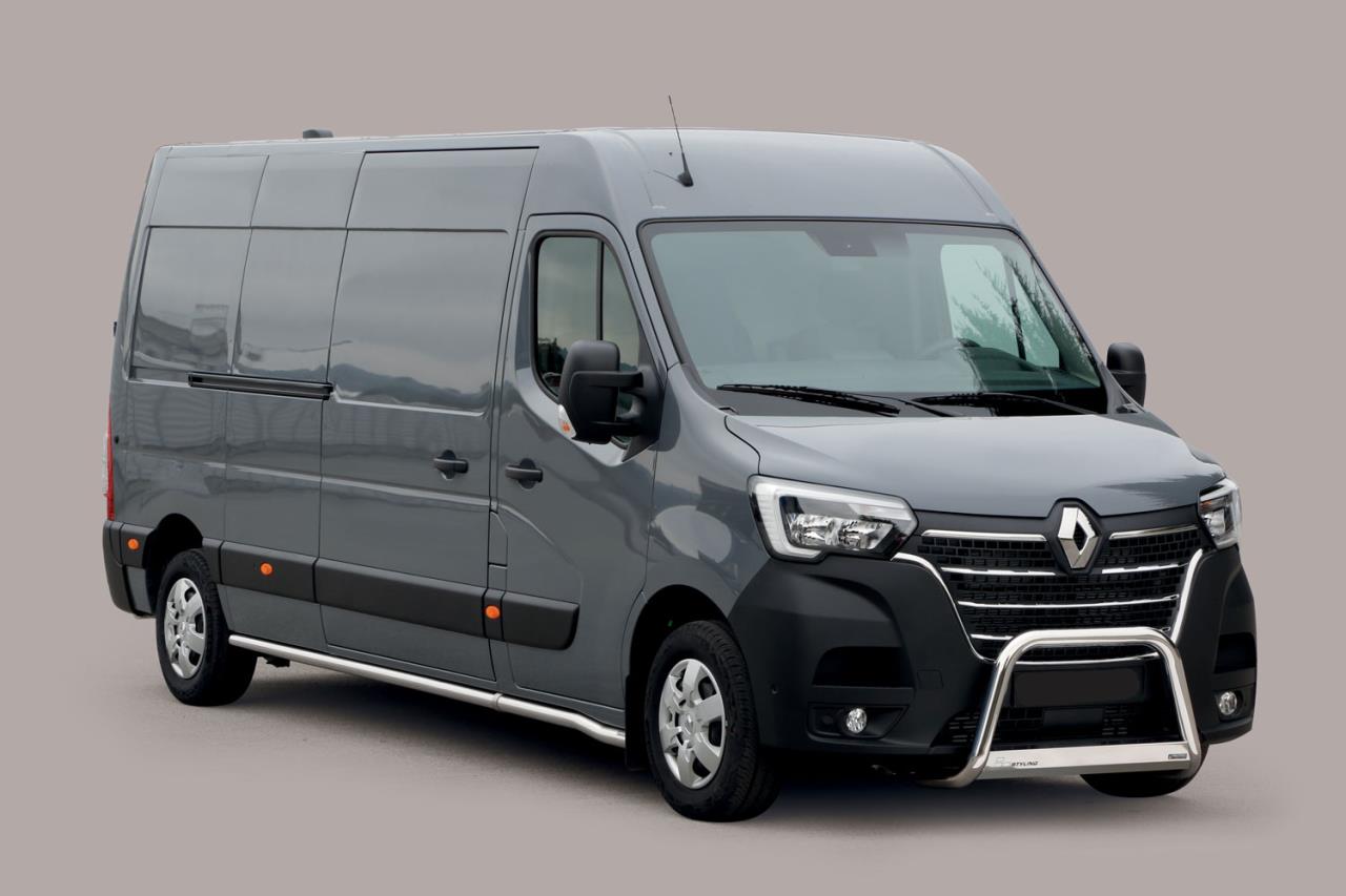STAINLESS STEEL BULLBAR Ø 63 MM SUITABLE FOR RENAULT MASTER (2019-)