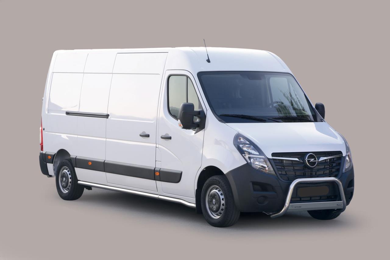 Stainless steel bullbar Ø 63 mm suitable for Opel Movano (2020-2021)