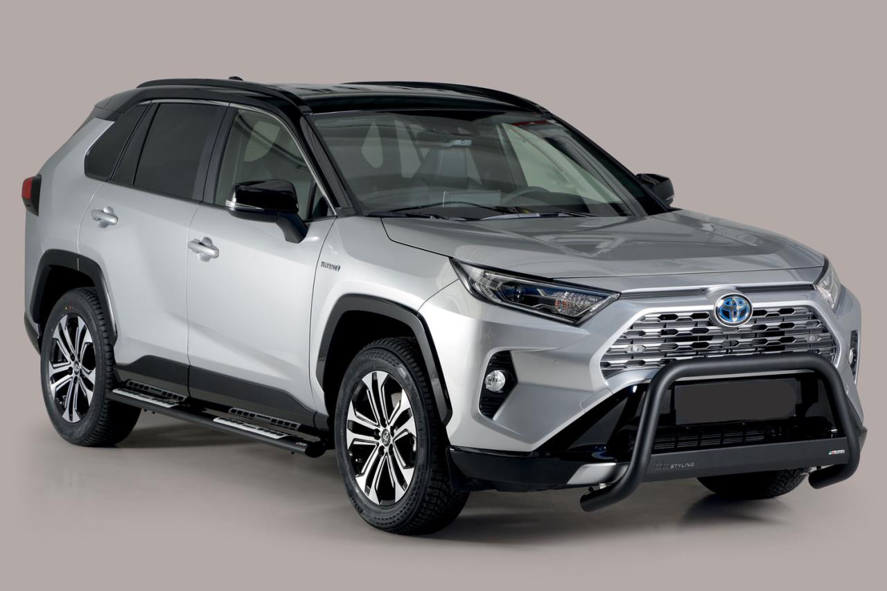 BLACK BULLBAR Ø 63 MM SUITABLE FOR TOYOTA RAV 4 HYBRID (2019-)