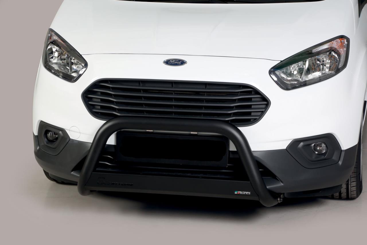 Black bullbar Ø 63 mm suitable for Ford Transit Courier (2018-2023)