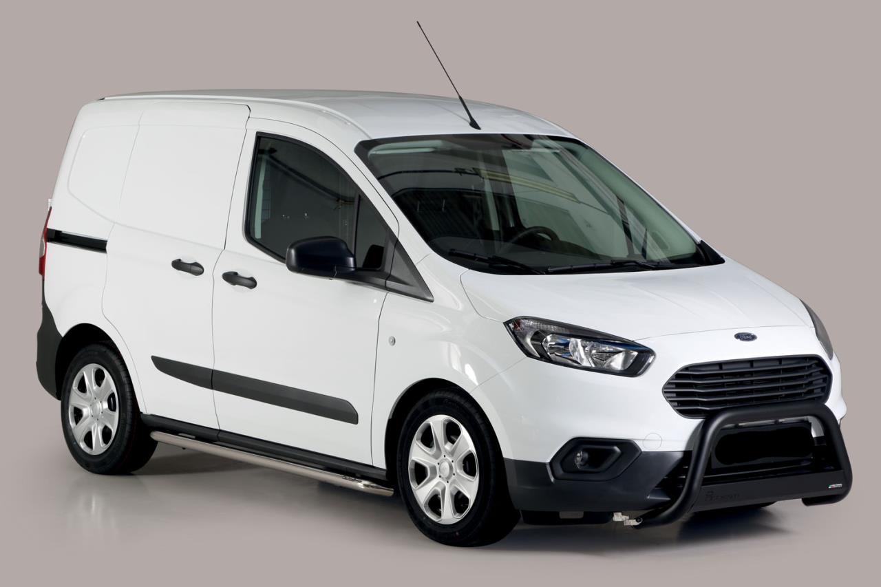 Black bullbar Ø 63 mm suitable for Ford Transit Courier (2018-2023)