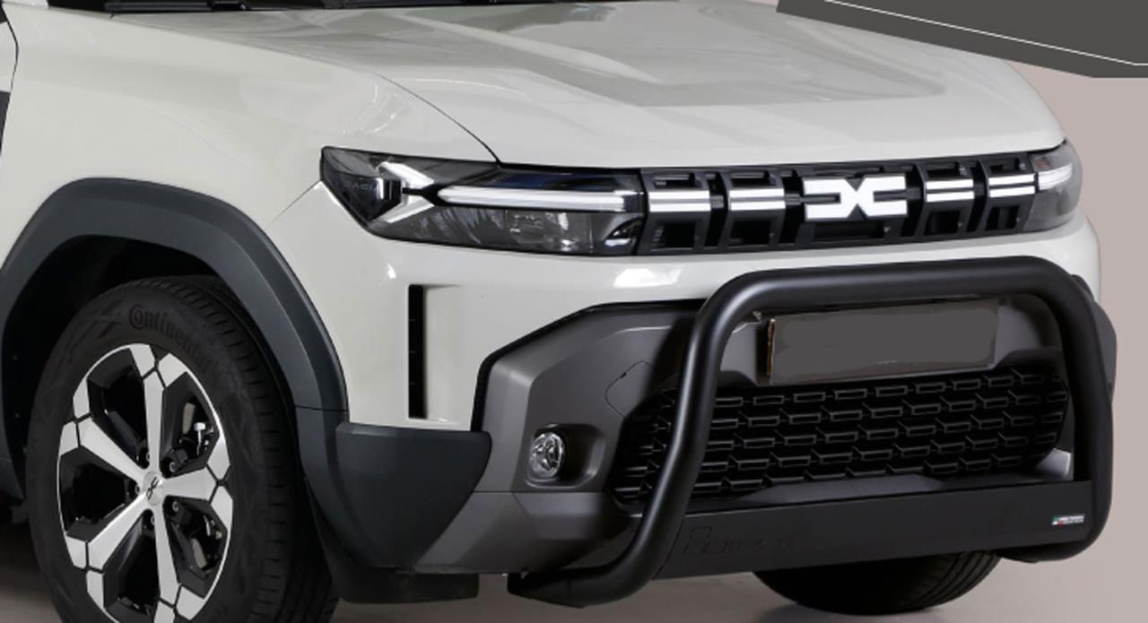 Black bullbar Ø 63 mm suitable for Dacia Duster (2024-)