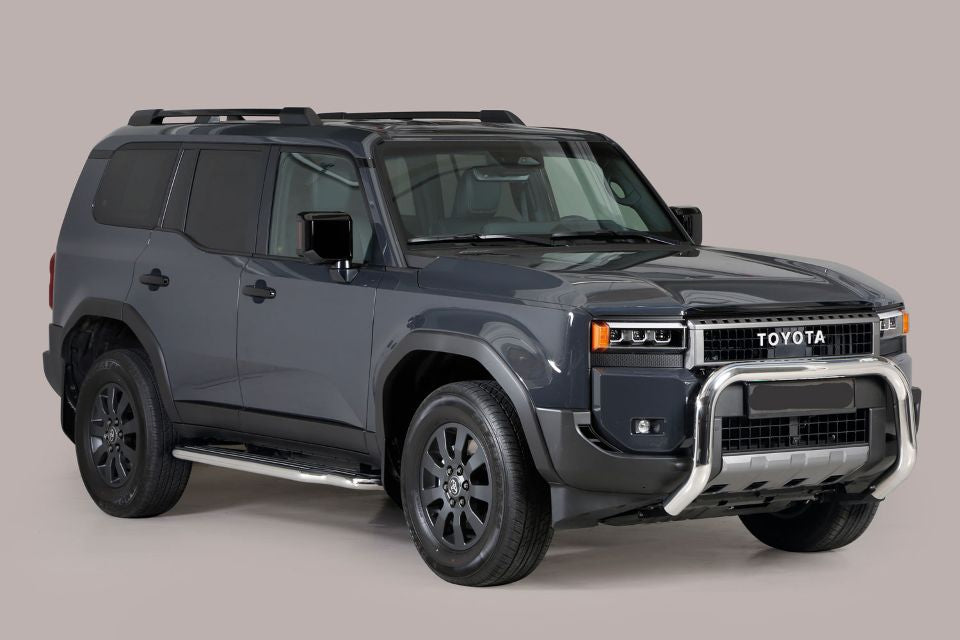 STAINLESS STEEL BULLBAR Ø 76 MM SUITABLE FOR TOYOTA LANDCRUISER 250 (2024-)