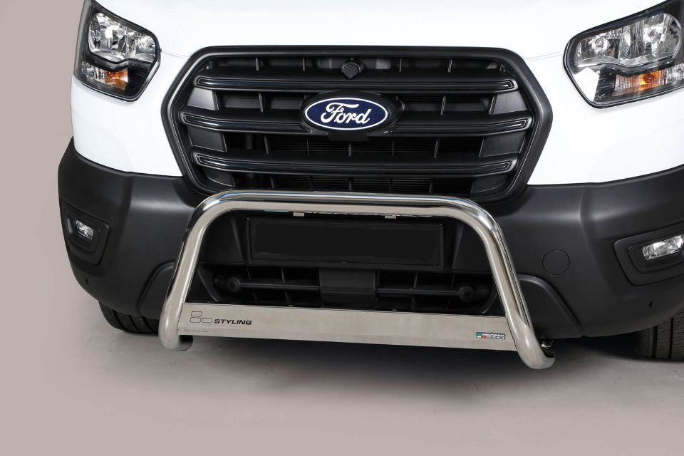 EDELSTAHL FRONTSCHUTZBÜGEL Ø 63 MM PASSEND FÜR FORD TRANSIT (2025-)