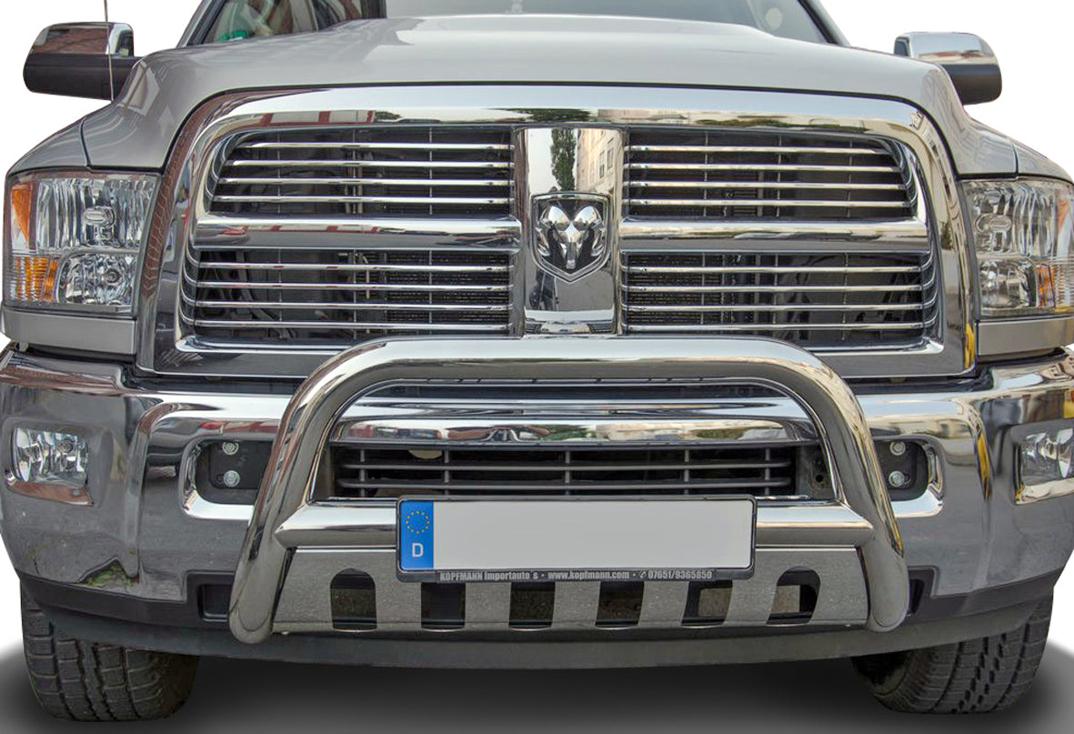 Stainless steel bullbar + skidplate Dodge Ram 1500