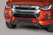 BLACK BULLBAR Ø 63 MM SUITABLE FOR ISUZU D-MAX (2020-2023)