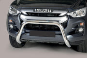STAINLESS STEEL BULLBAR Ø 76 MM SUITABLE FOR ISUZU D-MAX (2020-2023)
