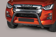 BLACK BULLBAR Ø 76 MM SUITABLE FOR ISUZU D-MAX (2020-2023)