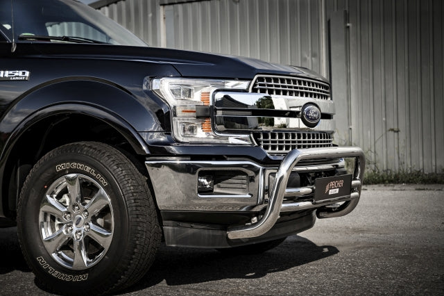 2015-2020 Ford F150 with a stainless steel bullbar